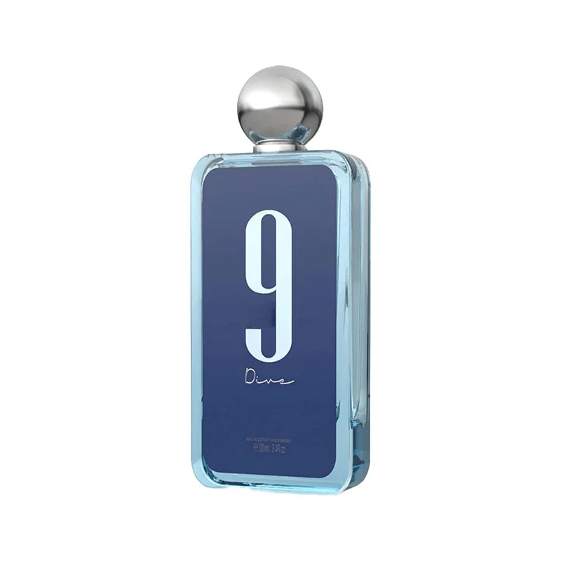 Afnan 9 AM Dive Unisex Eau De Parfum, Aromatic Aquatic Fragrance Women and Men Valentine's Day Gift ,3.4 Fl. Oz