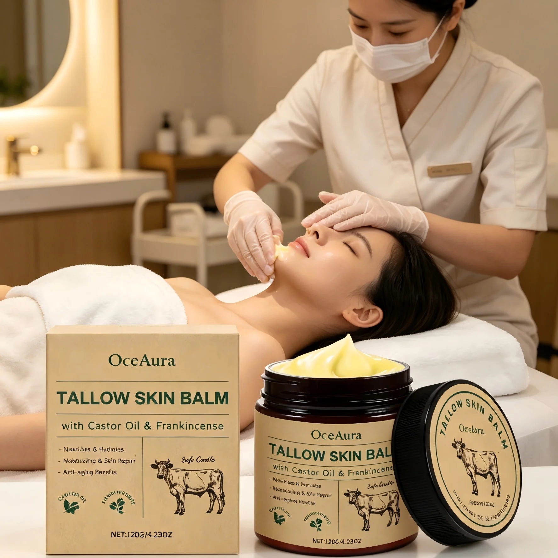 OceAura Tallow Balm Face Moisturizer