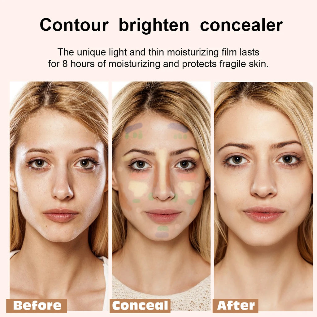 12-Color Waterproof Concealer Foundation