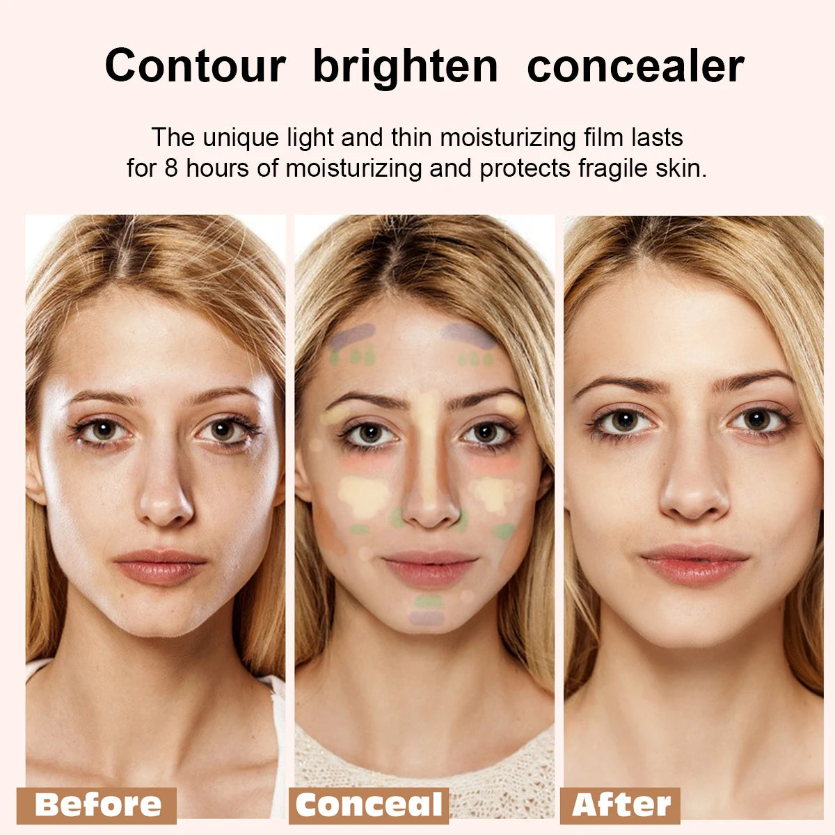 12-Color Waterproof Concealer Foundation