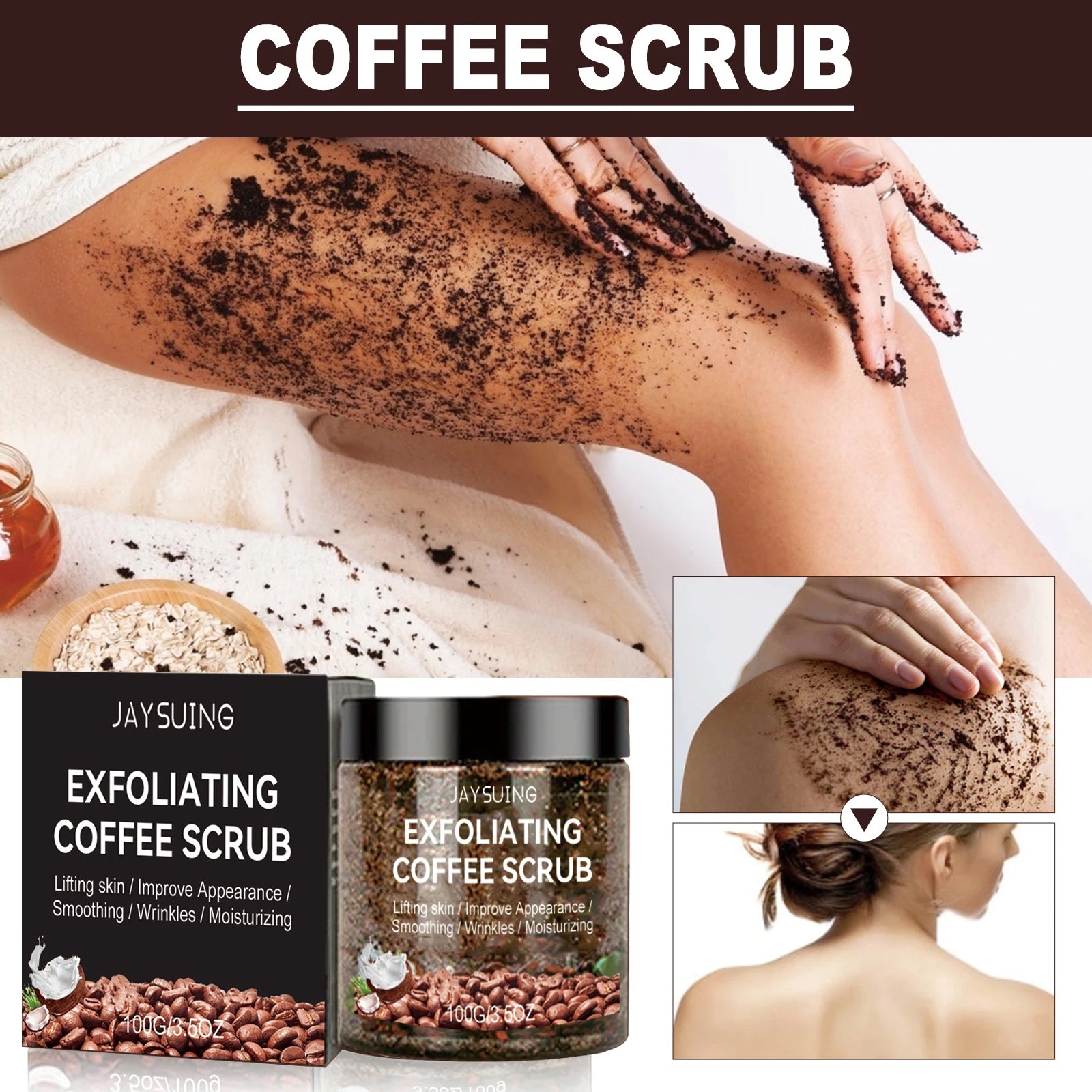 Coffee Body Scrub – Exfoliating & Brightening
