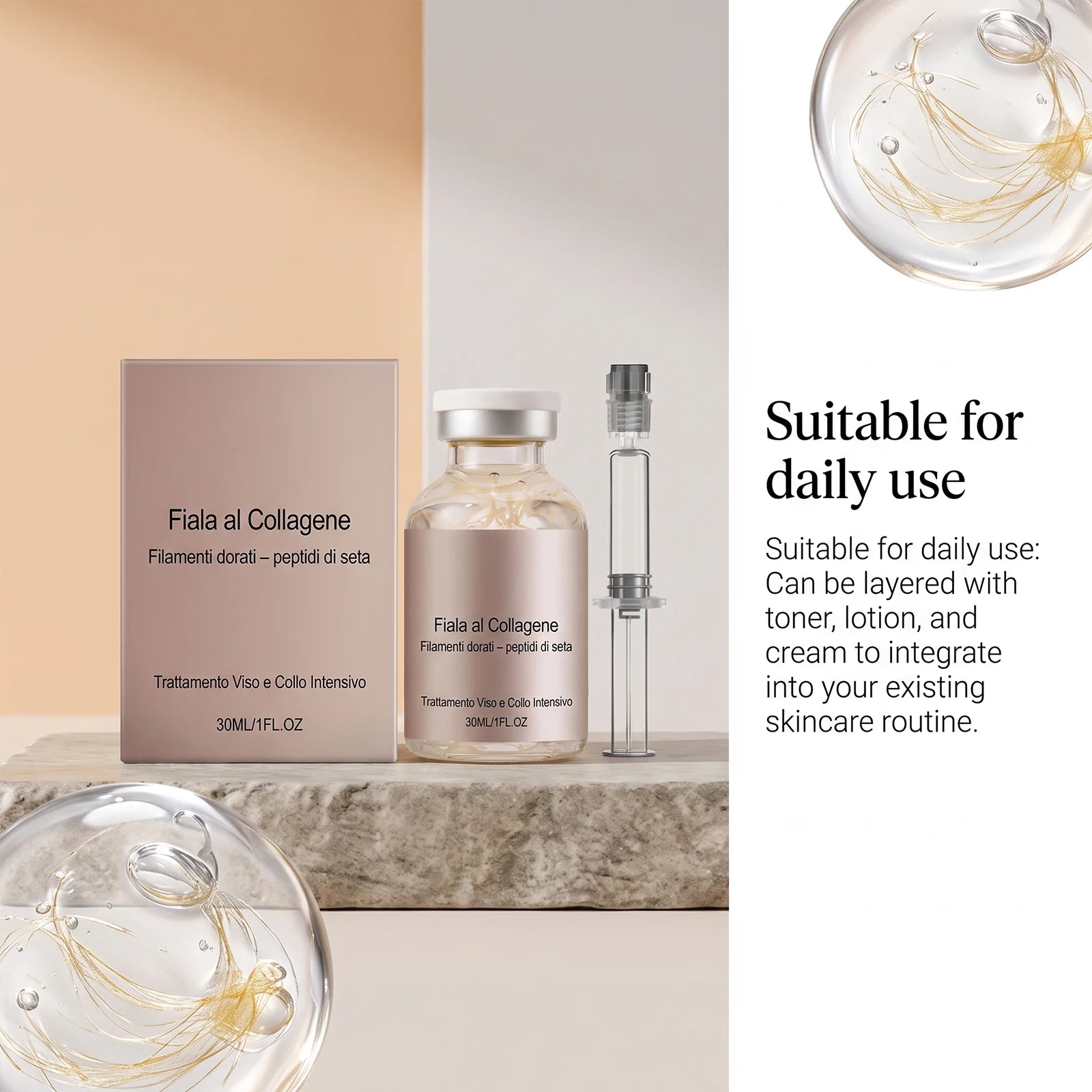 Korean Silk Collagen Serum & Moisturizer Set