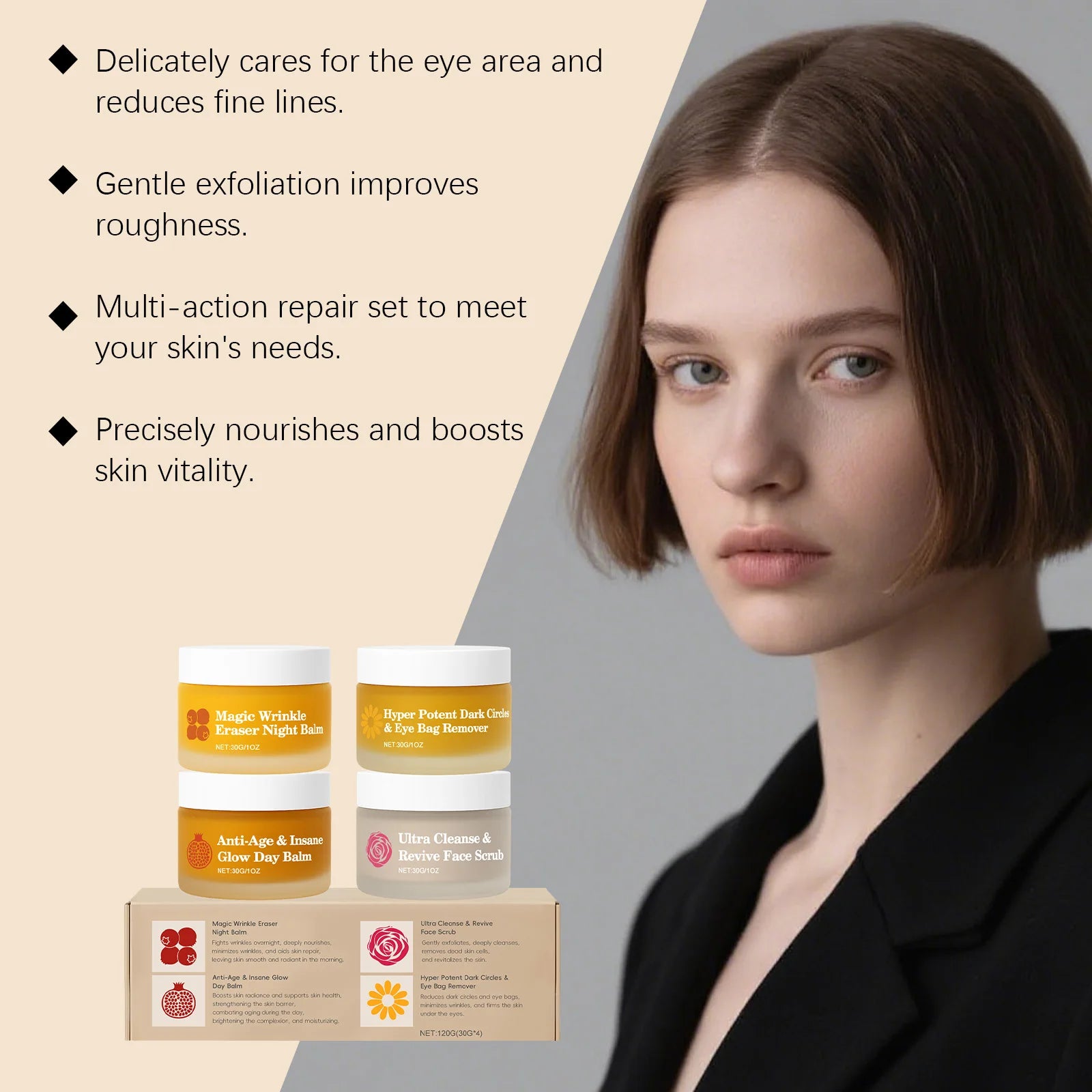 Day & Night Skincare 4-Piece Set