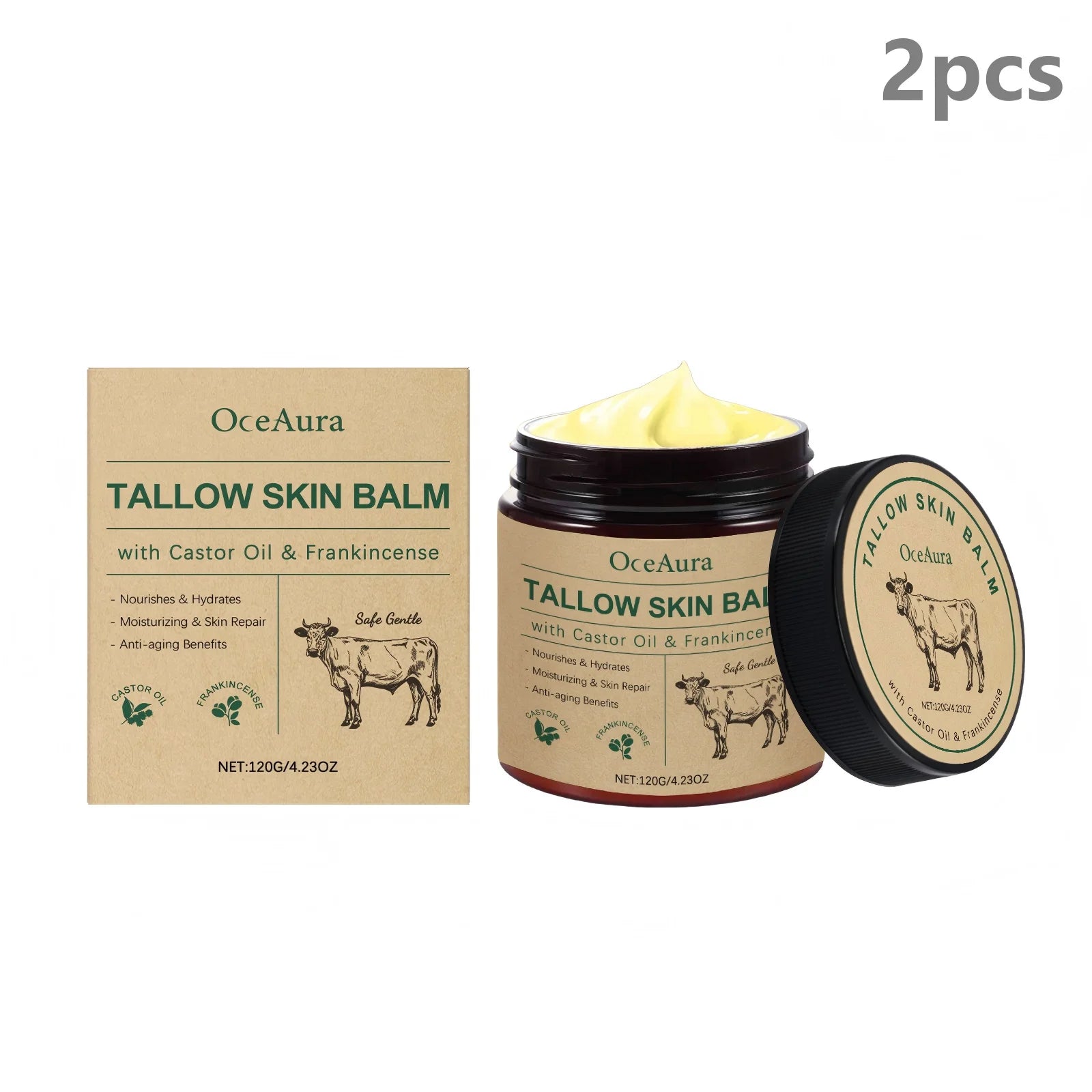 OceAura Tallow Balm Face Moisturizer