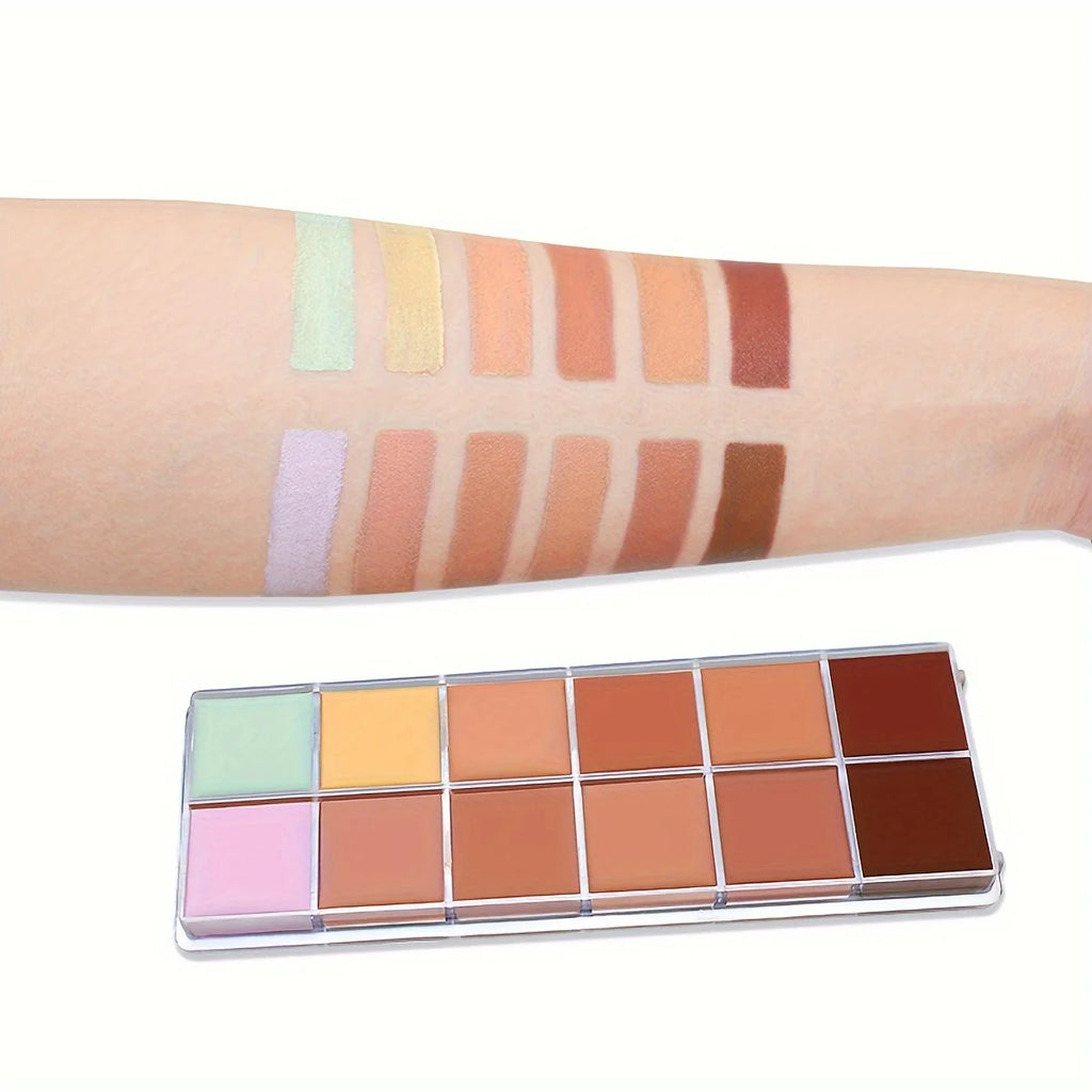 12-Color Waterproof Concealer Foundation