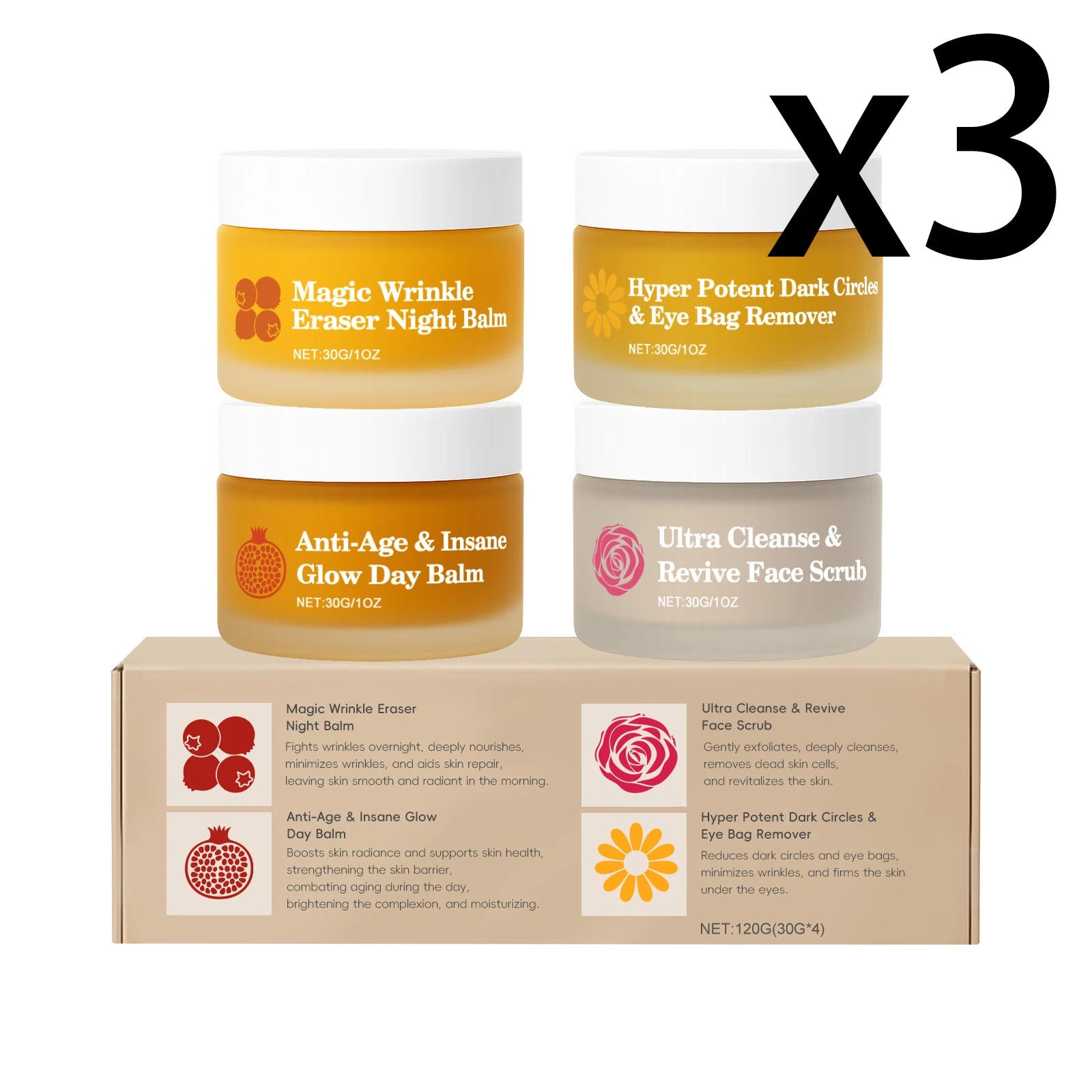Day & Night Skincare 4-Piece Set