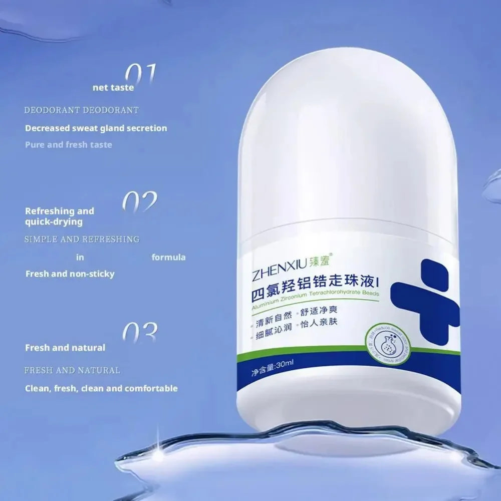 30ML Antiperspirant Roll-On Strong Comfortable Sweatproof Liquid Products Anti Sweating Lotion Fresh Underarm Odorless Care Gift